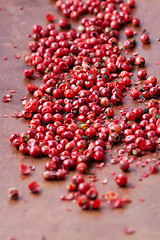 Image showing Red peppercorns