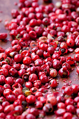 Image showing Red peppercorns