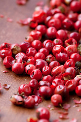 Image showing Red peppercorns