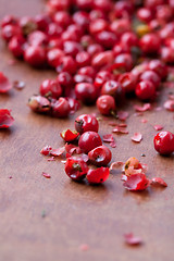 Image showing Red peppercorns