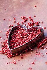 Image showing Red peppercorns