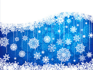 Image showing Elegant christmas background with baubles. EPS 8