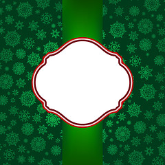 Image showing Christmas card template. EPS 8