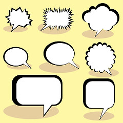 Image showing Speech And Thought Bubbles.