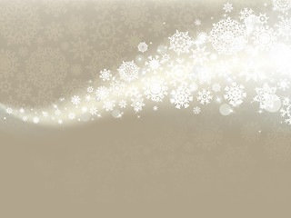 Image showing Elegant christmas card with snowflakes. EPS 8