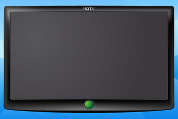 Image showing Black LCD tv screen