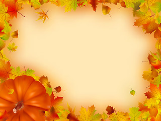 Image showing Thanksgiving holiday frame.