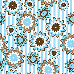 Image showing Seamless flower background