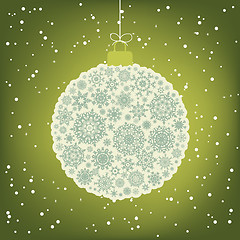 Image showing Beautiful Christmas ball illustration. EPS 8