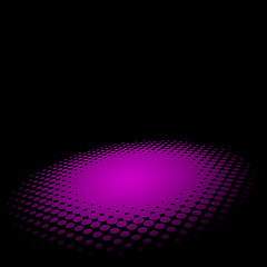 Image showing 3D halftone circle background