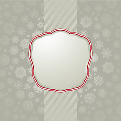 Image showing Template frame design for xmas card. EPS 8