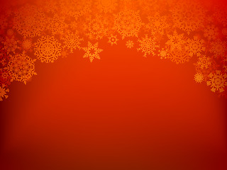 Image showing Christmas background with snowflakes. EPS 8