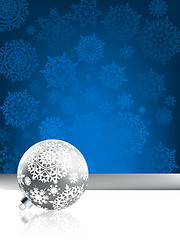 Image showing Christmas background with Snowflakes.