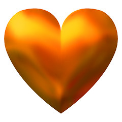 Image showing Gold valentine Heart.