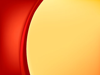 Image showing Vector shiny orange background