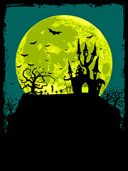 Image showing Halloween poster background