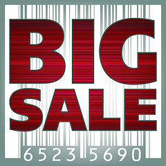 Image showing Big sale barcode illustration. EPS 8