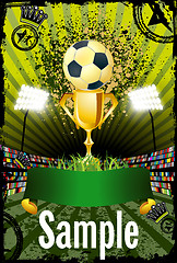 Image showing Football poster with copyspace