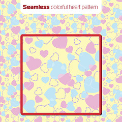 Image showing Seamless hearts pattern