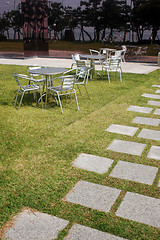 Image showing Outdoor seating