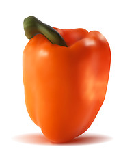 Image showing Photo-realistic orange sweet pepper.