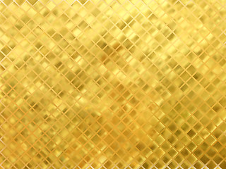 Image showing Golden mosaic vector background.