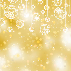 Image showing Elegant gold christmas background. EPS 8