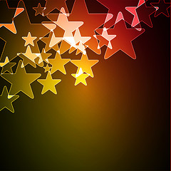 Image showing Abstract background with stars