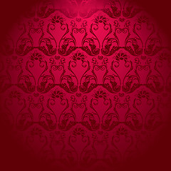 Image showing Seamless Damask Wallpaper