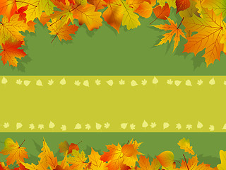 Image showing Decorative autumn background