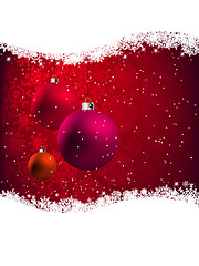 Image showing Elegant Red Christmas Card. EPS 8