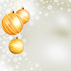 Image showing Gold christmas ball. EPS 8