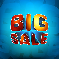 Image showing Zoom shine text Big Sale. EPS 8