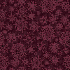 Image showing Christmas pattern snowflake seamless. EPS 8