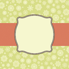 Image showing Retro Christmas Card Template. EPS 8