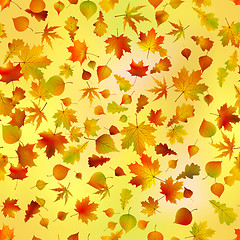 Image showing Seamless autumnal background