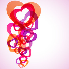 Image showing Abstract heart background