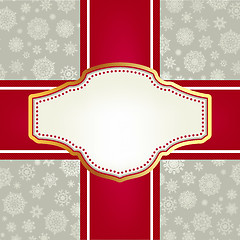 Image showing Christmas card template. EPS 8