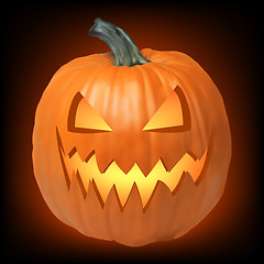 Image showing A grinning Jack O Lantern