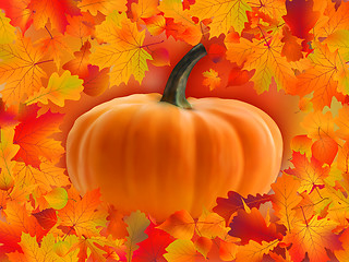 Image showing Pumpkin card with copyscace