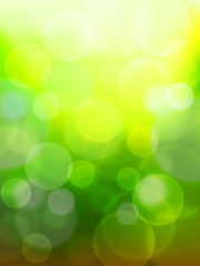 Image showing Green bokeh abstract background