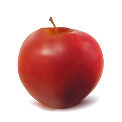 Image showing Ripe red apple.