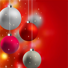 Image showing Christmas background with stars.