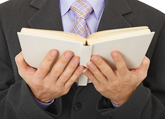 Image showing Person reads a book