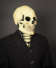Image showing Portrait of death in business suit