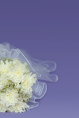 Image showing Bouquet of bride - wedding composition