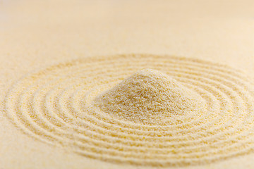 Image showing Small barkhan from sand - art composition