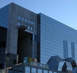 Image showing Blue architectural structures