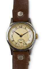 Image showing Vintage watches with leather strap