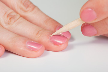 Image showing Procedure for Nail Care - Cuticle removal